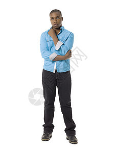 男性黑人模型图片