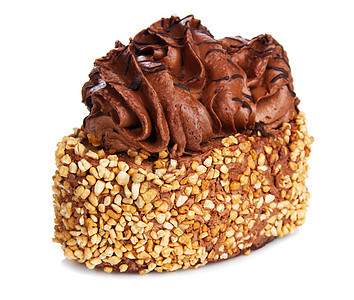 美味巧克力蛋糕坚果食物美食白色甜点棕色奶油蛋糕图片