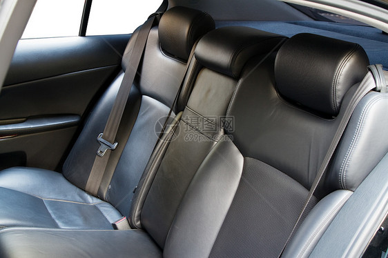 皮革后座椅奢华座位运输安全带腰带乘客旅行安全车辆技术图片