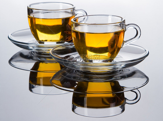 茶杯食物飞碟味道茶碗咖啡店玻璃杯子反射液体早餐图片