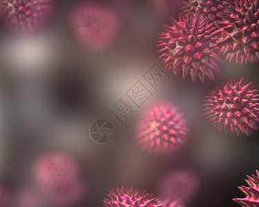 粉色病毒细胞图片