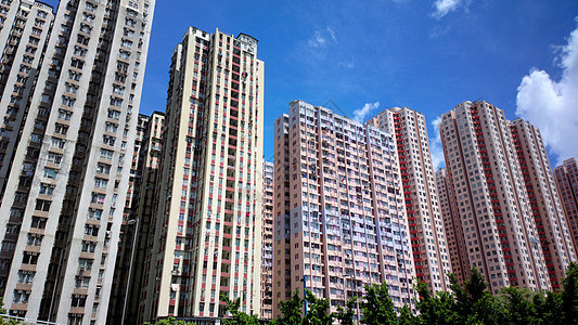 香港的公寓套房住宅建筑阴影建筑学多样性天空房子团体城市按钮图片