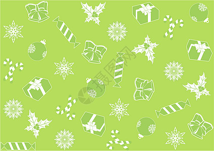 圣诞节无缝浅绿色背景 圣诞图片