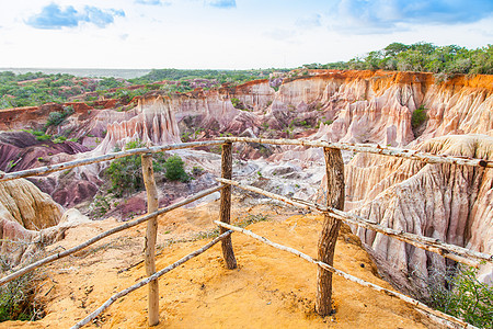 肯尼亚橙子国家峡谷公园天空岩石风景侵蚀沙漠蓝色图片