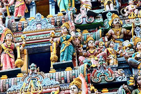 印度神庙的装饰图片