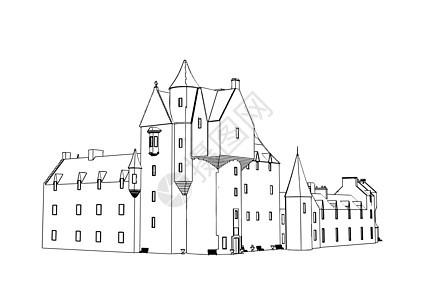 城堡大厦建筑学房子建筑艺术品地标卡通片古董王国财产历史图片