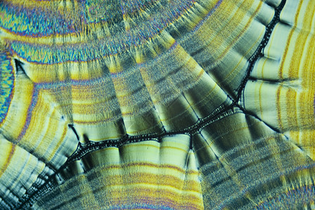 Ascobrec酸微晶体显微极化招魂几何学活力精神微晶显微镜冥想结晶图片