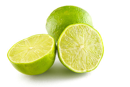石灰绿色橙子活力食物健康水果柠檬叶子图片