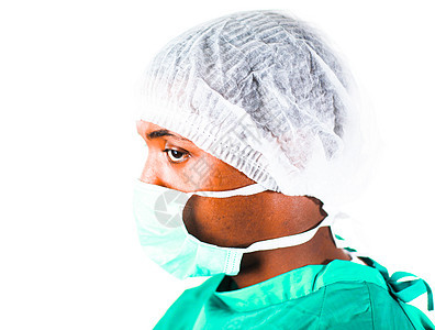 一名外科医生的头部照片操作卫生职业手术室男人工作男性治疗眼睛专家图片
