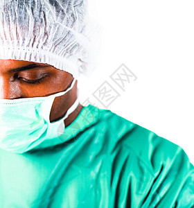 一名外科医生的头部照片药品医院手术室男性职业皮肤面具男人程序手术图片