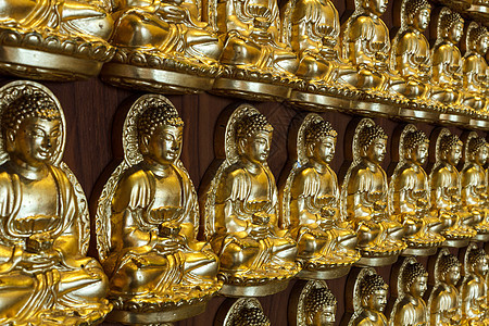 黄金中国萌芽模式金子力量窗户雕塑石头旅行寺庙金属古董上帝图片