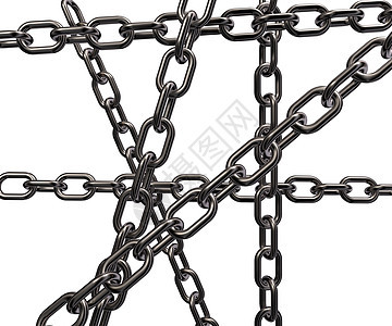 金属链金属框架安全力量工具工业插图图片
