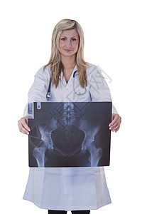 医生看X光制服职业专家护士射线医疗工人白色药品x射线图片