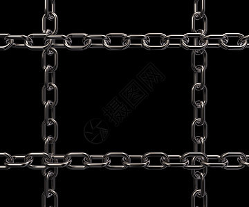 金属链框架工业金属力量工具插图安全图片