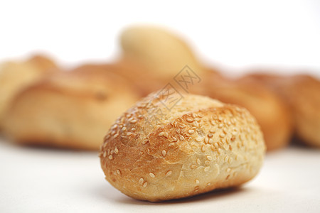 白上孤立的面包包子谷物食物早餐传统面包棒碳水食欲小麦化合物图片