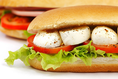 三明治加番茄和沙拉窗格蔬菜休息白音饮食野餐包子壁画素食者财产图片