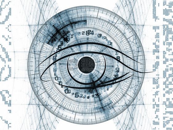 抽象技术眼墙纸虚拟现实圆形白色作品手表鸢尾花圆圈插图瞳孔图片