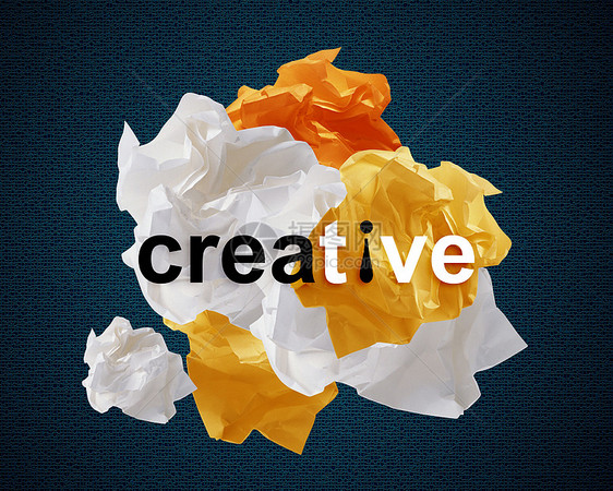 碎纸纸夹子想像力解决方案合作力量气泡创造力营销头脑发明图片