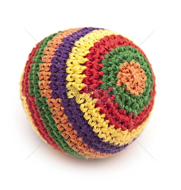 彩色编织球纤维针线活材料绳索缠绕紫色棉布工艺衣服手工图片