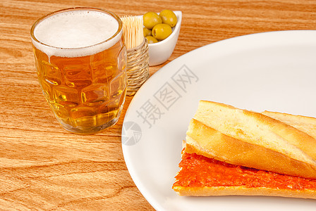 索布拉萨达潜艇柜台面包杂货店红色服务酒吧美食塔帕小吃水平图片