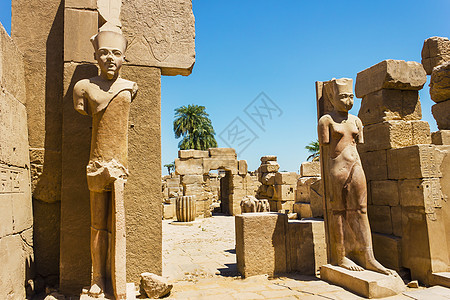 埃及卡纳克寺庙古老废墟纪念碑文明纪念馆古物大厅宗教雕像文字旅行艺术图片