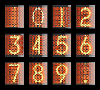 尼克斯无线电管晶体管数码管元素管子指标模拟字母字体玻璃灯泡图片