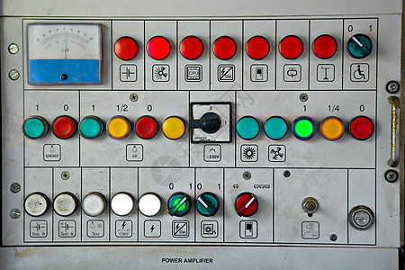 按钮键电子产品木板力量机器电压火车指标中心技术控制图片