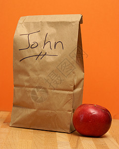 约翰的午餐书面营养小吃食物杂货店环境折叠工作包装小吃店图片