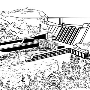 水力发电站电压发电机工程建造水库建筑环境工业车站水电图片