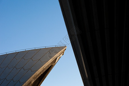 悉尼歌剧院详细视图建筑射线蓝色歌剧音乐会扇子风帆太阳顶峰天空图片