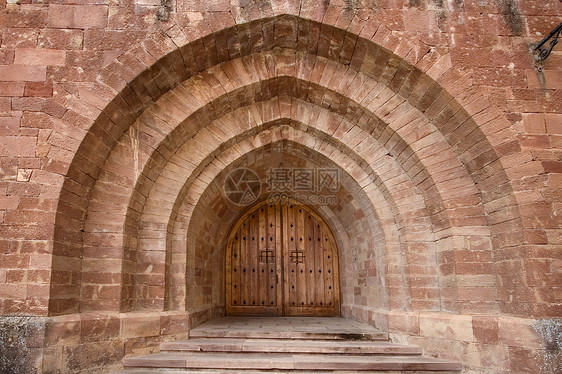 西班牙拉里奥哈瓦尔瓦内拉修道院门图片