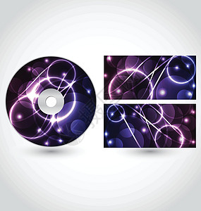 Cd 磁盘包装设计模板广告技术音乐蓝色射线圆圈光驱辉光圆形标题图片