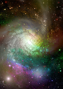 遥远的螺旋星系飞碟行星插图辉煌星云辉光星星宇航员天文学火花图片