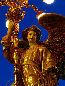 可爱的天使盛宴雕像信仰装饰庆典雕塑宗教图片