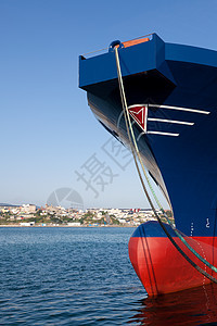 西班牙阿斯图里亚斯费格拉斯的船海洋船厂城市船尾晴天海岸图片