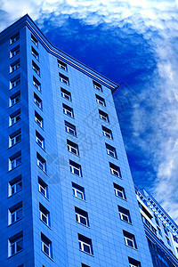 摩天大楼城市建筑物蓝色高楼天空办公室职场地标旅行财富图片