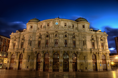 阿里亚加剧院 毕尔巴鄂 西班牙比兹卡亚日落国家建筑学图片
