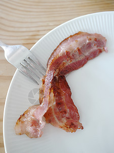 培根带子盘子炙烤果皮平底锅育肥食物猪肉早餐润滑脂图片