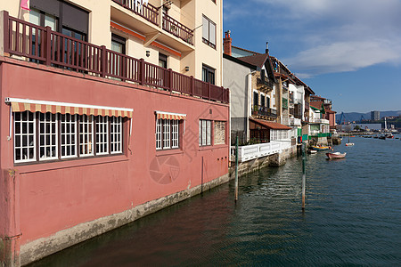 西班牙吉普兹科阿帕萨亚帕萨亚之家地方地区晴天船舶旅行旅游房屋海洋建筑色彩图片