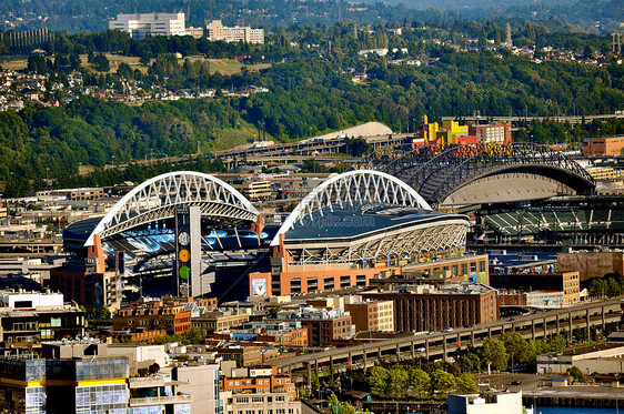西雅图天景天际城市建筑物天空建筑图片