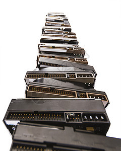 高堆用过的硬盘驱动器计算机大容量部分技术媒体电子产品内存电子电路贮存电脑图片