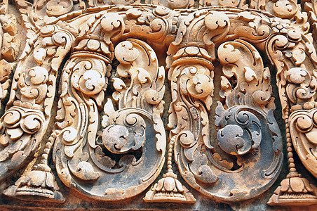柬埔寨吴哥收获历史性废墟建筑学雕塑旅行旅游考古学宗教石头图片