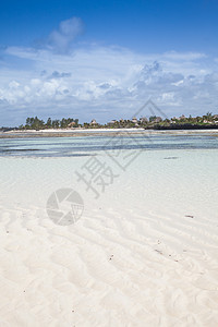 马林迪海滩白色旅行波浪情调蓝色海景旅游海岸热带天堂图片