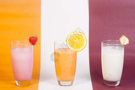 天然水果果汁饮料橙子玻璃粉色白色图片