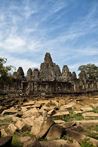 Bayon Siem收获 柬埔寨高棉语地标艺术遗迹旅行纪念碑遗产石头雕刻历史图片