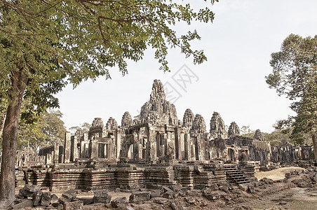 Bayon Siem收获 柬埔寨遗产旅游雕塑纪念碑建筑石头艺术旅行倒象遗迹图片