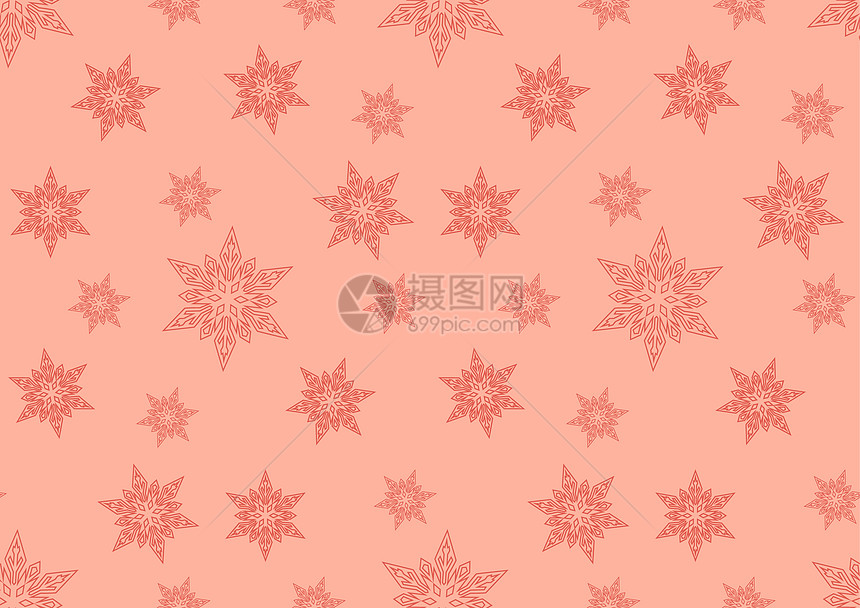 圣诞节的无缝背景庆典雪花新年礼物云杉玩具传统季节框架幸福图片