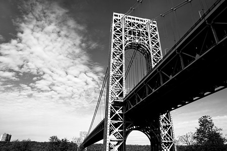 纽约市乔治华盛顿桥大桥高清图片