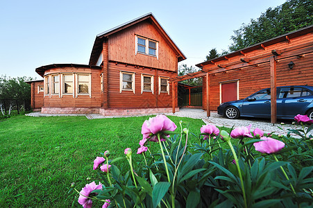 木屋院子奢华家庭草地大厦财产财富花园建筑住宅图片