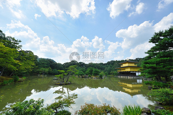 金球馆花园池塘寺庙森林历史性反射神社宗教公园天空图片